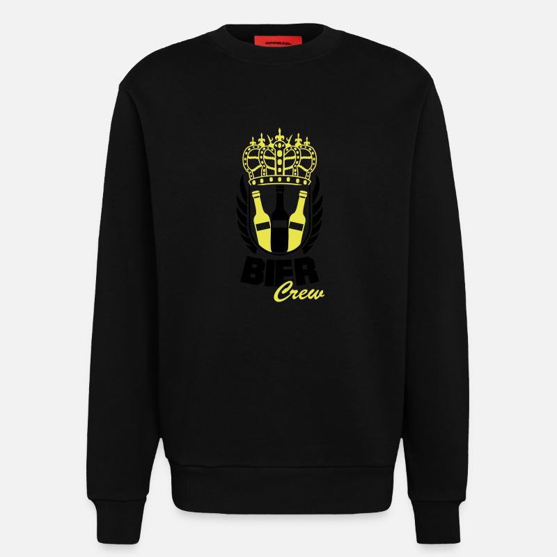 bier crew - Sweatshirt - made by SPREAD  - SOLID BLACK