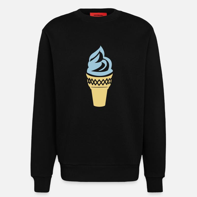 eis creme - Sweatshirt - made by SPREAD  - SOLID BLACK