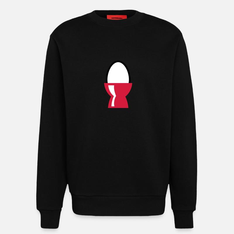 Egg - Sweatshirt - made by SPREAD  - SOLID BLACK