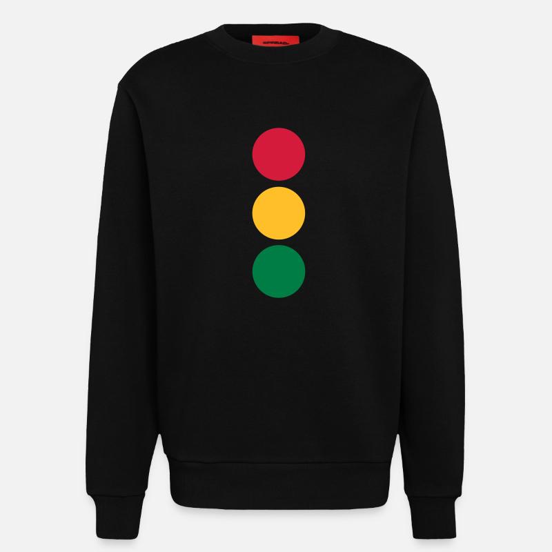 Ampel - Auto - Sweatshirt - made by SPREAD  - SOLID BLACK