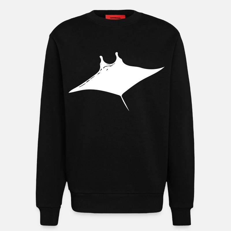 Manta Rochen Vector Style - Sweatshirt - made by SPREAD  - SOLID BLACK
