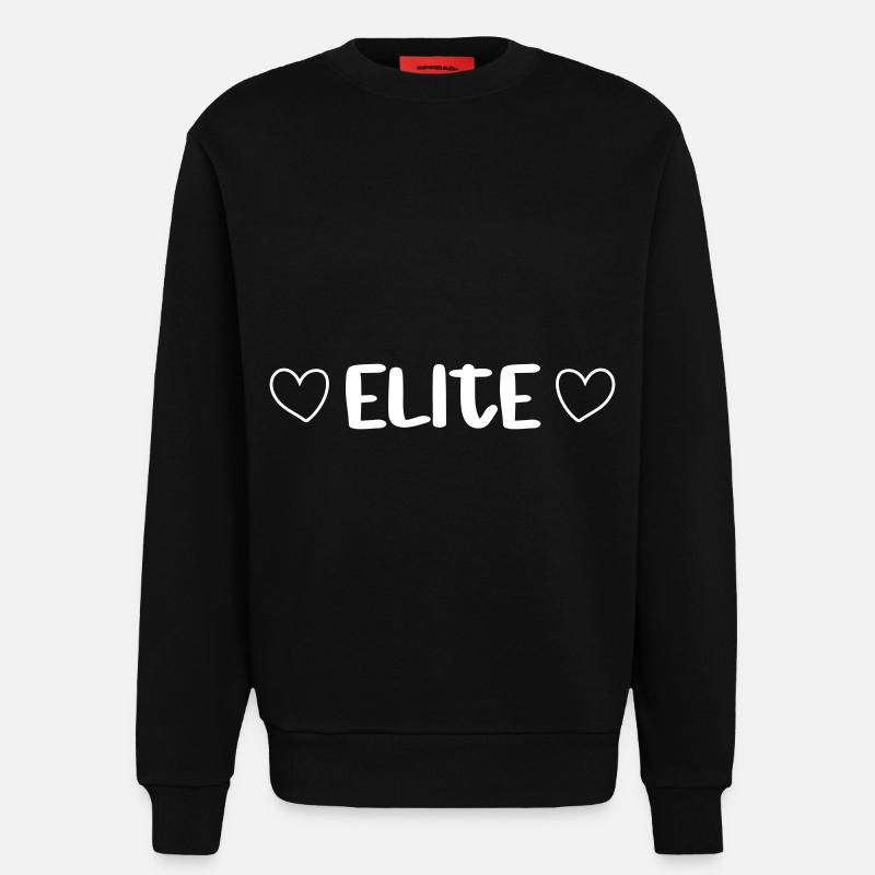 Elite Herz - Sweatshirt - made by SPREAD  - SOLID BLACK