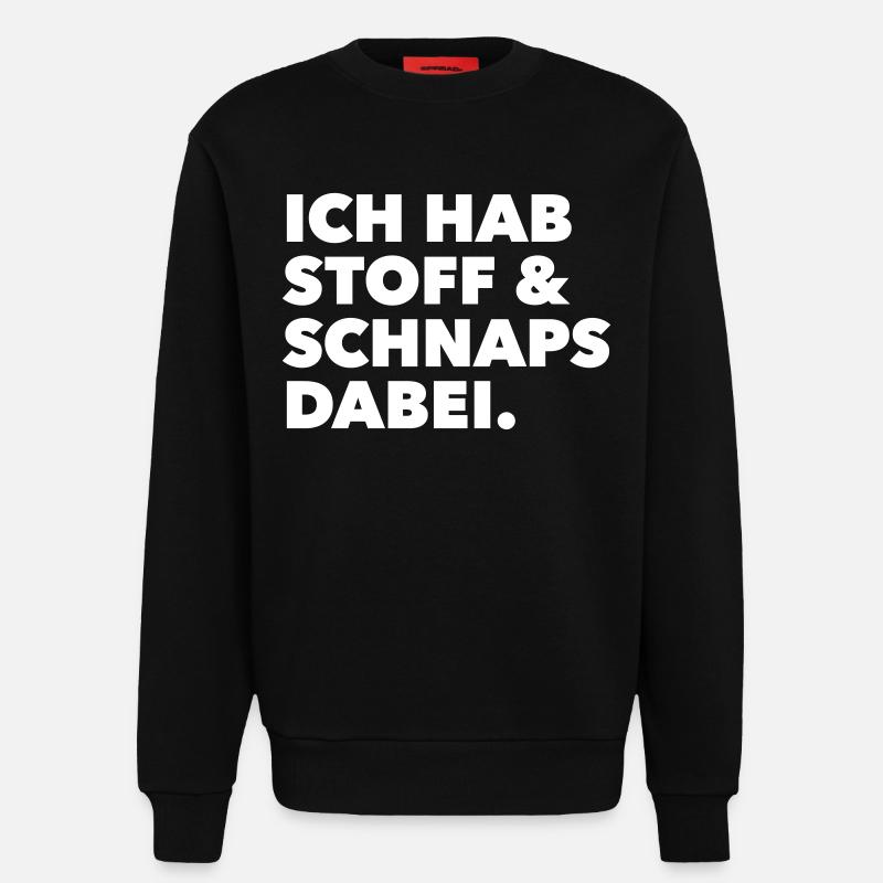 stoff & schnaps - Sweatshirt - made by SPREAD  - SOLID BLACK