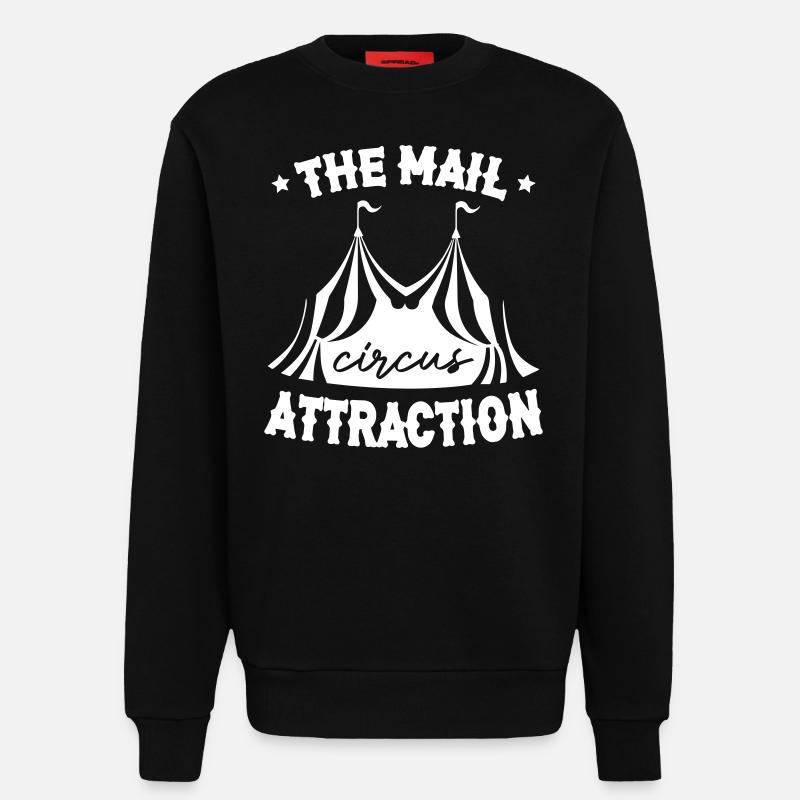 The Main Attraction Circus - Sweatshirt - made by SPREAD - SOLID BLACK
