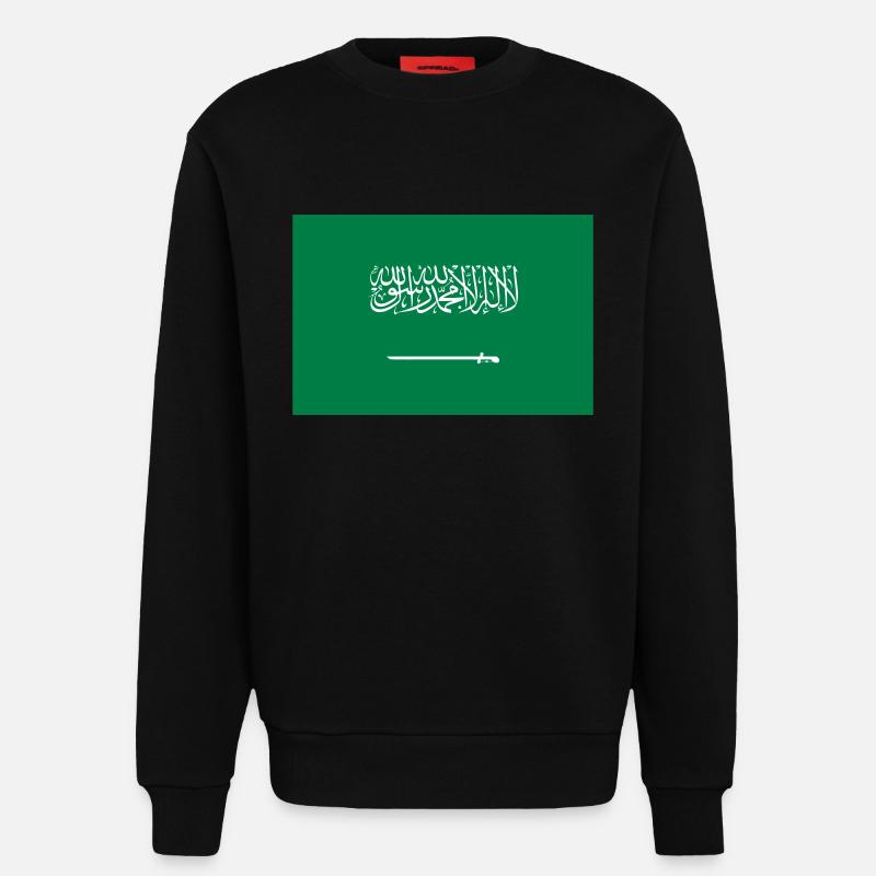 Saudi-Arabien / Saudi-Arabien Flagge - Sweatshirt - made by SPREAD - SOLID BLACK