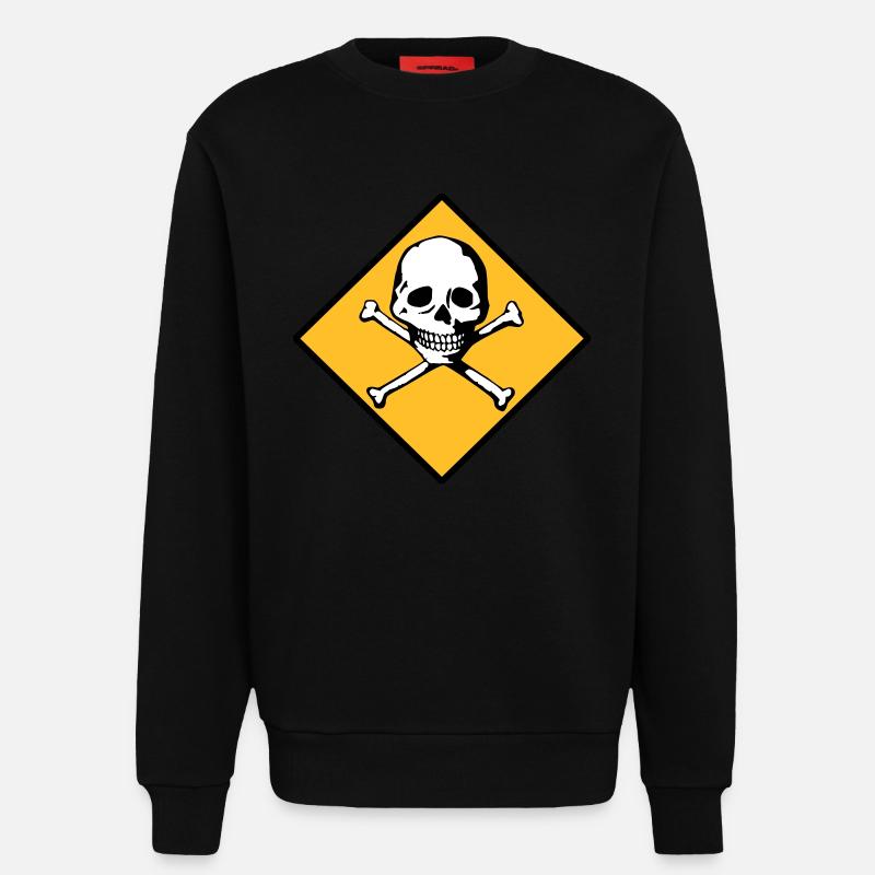 Schädel und Knochen - Sweatshirt - made by SPREAD  - SOLID BLACK