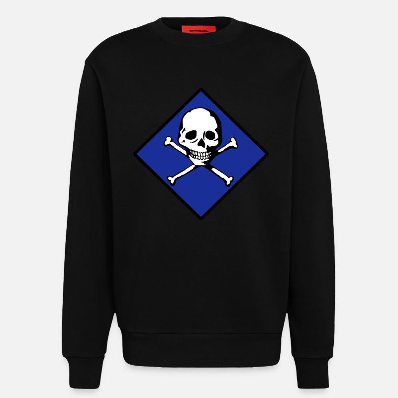 Schädel und Knochen - Sweatshirt - made by SPREAD  - SOLID BLACK