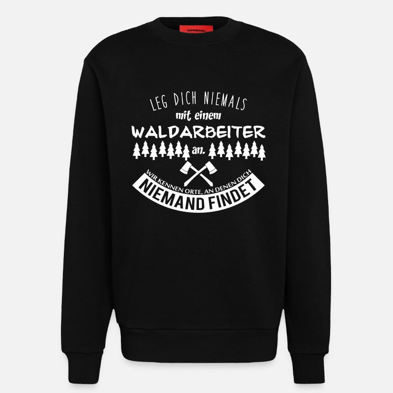 Waldarbeiter - Sweatshirt - made by SPREAD  - SOLID BLACK