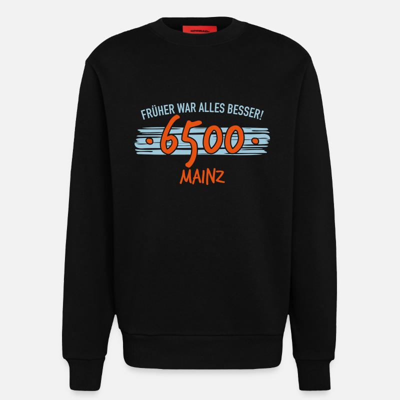 Früher 6500 Mainz - Sweatshirt - made by SPREAD  - SOLID BLACK