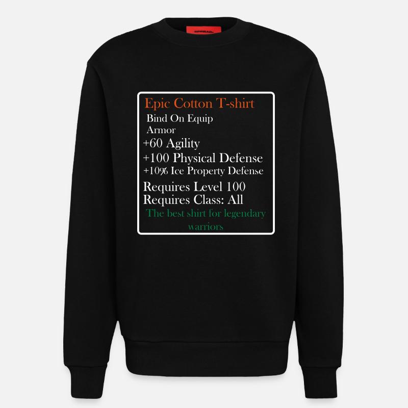 Poles rpg 1 - Sweatshirt - made by SPREAD  - SOLID BLACK