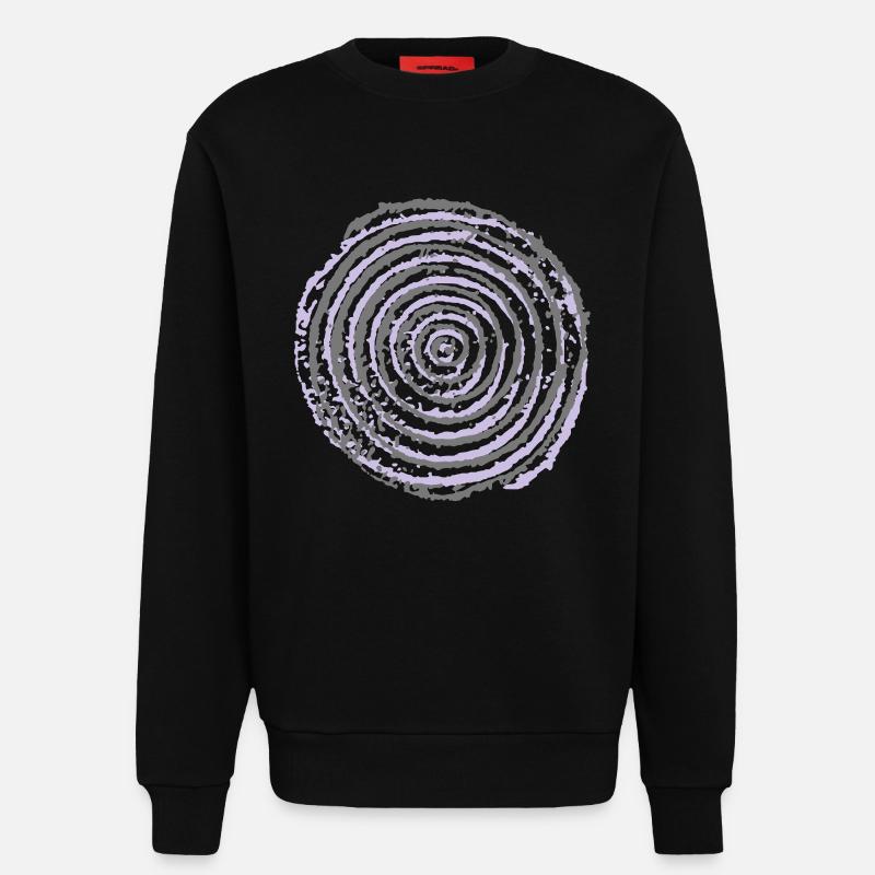 Spirale - Sweatshirt - made by SPREAD  - SOLID BLACK