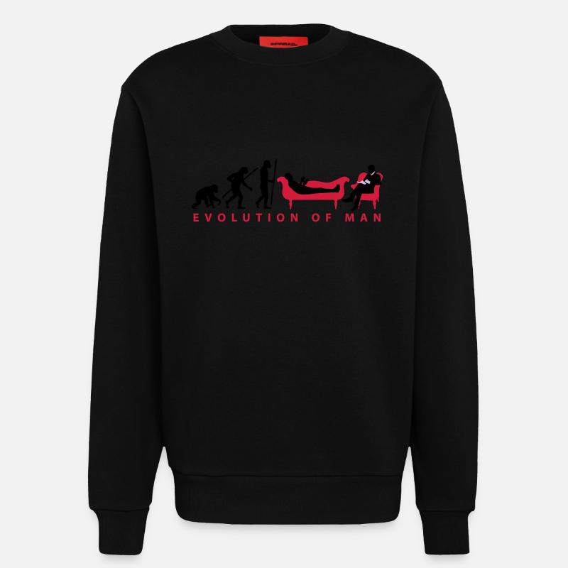 evolution_therapeut_psychologe_11_2016_c - Sweatshirt - made by SPREAD  - SOLID BLACK