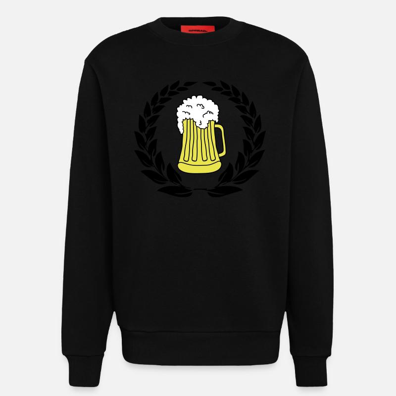 bier wappen 02 - Sweatshirt - made by SPREAD  - SOLID BLACK