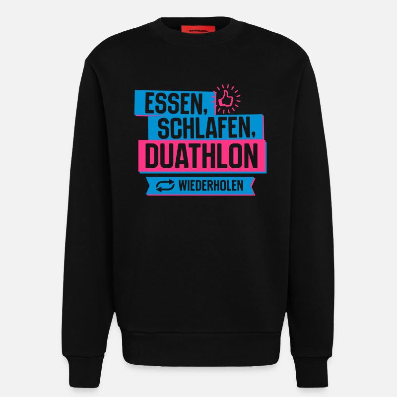 Hobby Duathlon - Sweatshirt - made by SPREAD  - SOLID BLACK