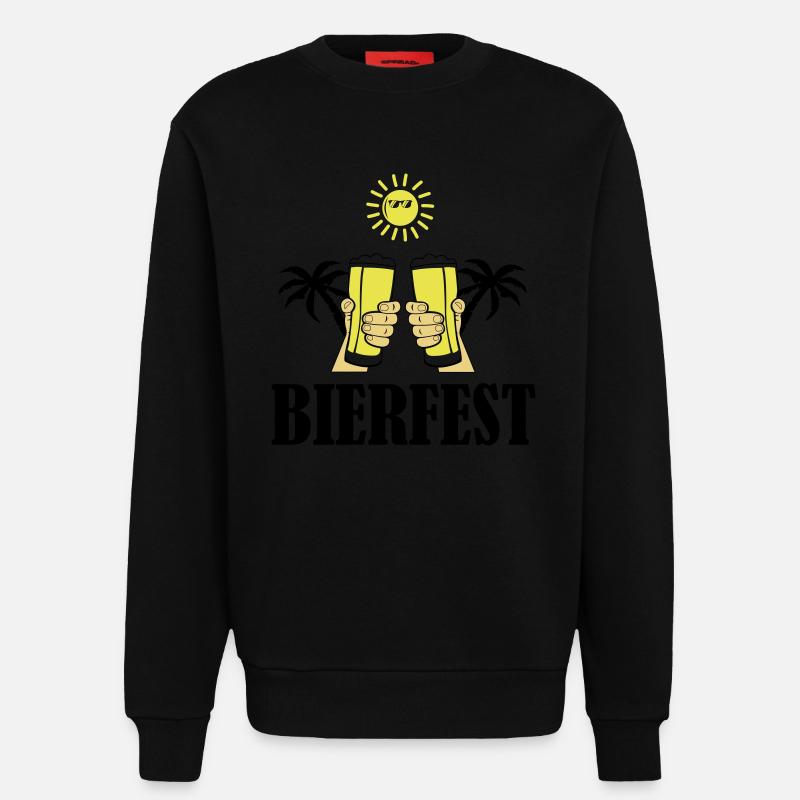 bierfest 02 - Sweatshirt - made by SPREAD  - SOLID BLACK