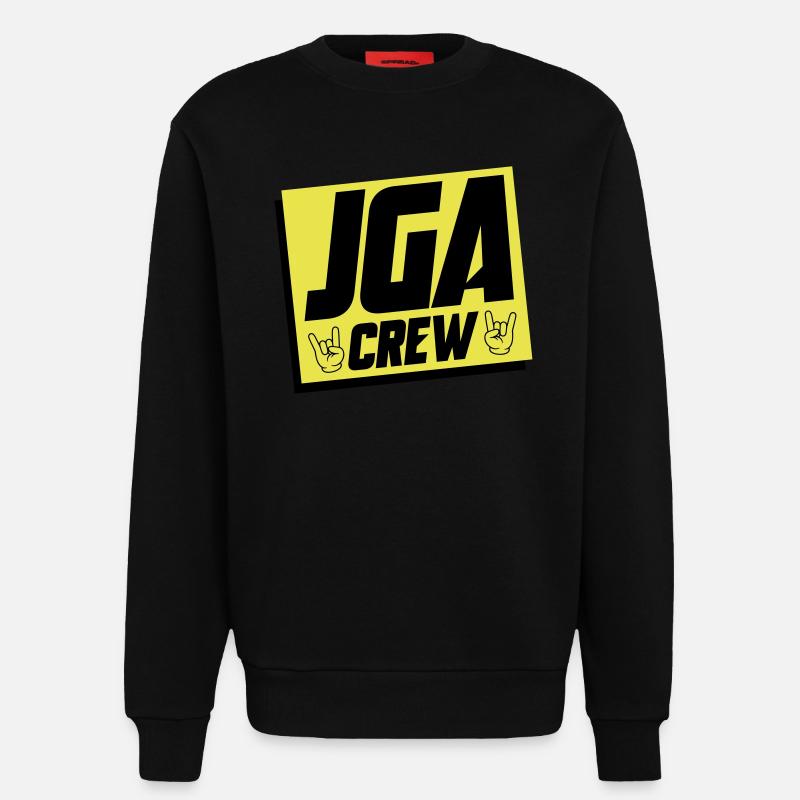 Jga Crew Junggesellenabschied - Sweatshirt - made by SPREAD  - SOLID BLACK