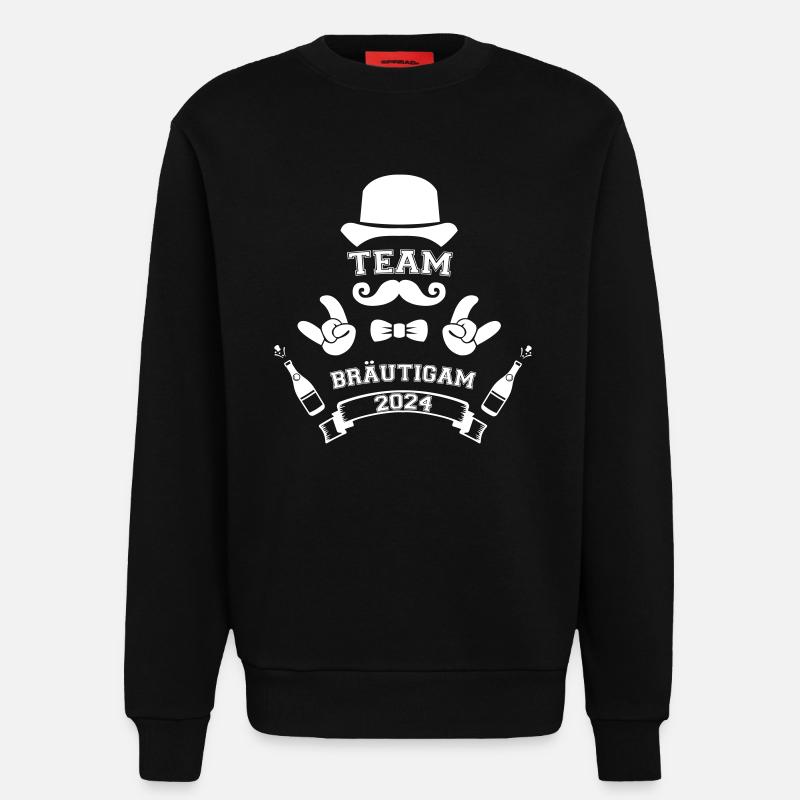 team bräutigam 2024 - Sweatshirt - made by SPREAD  - SOLID BLACK