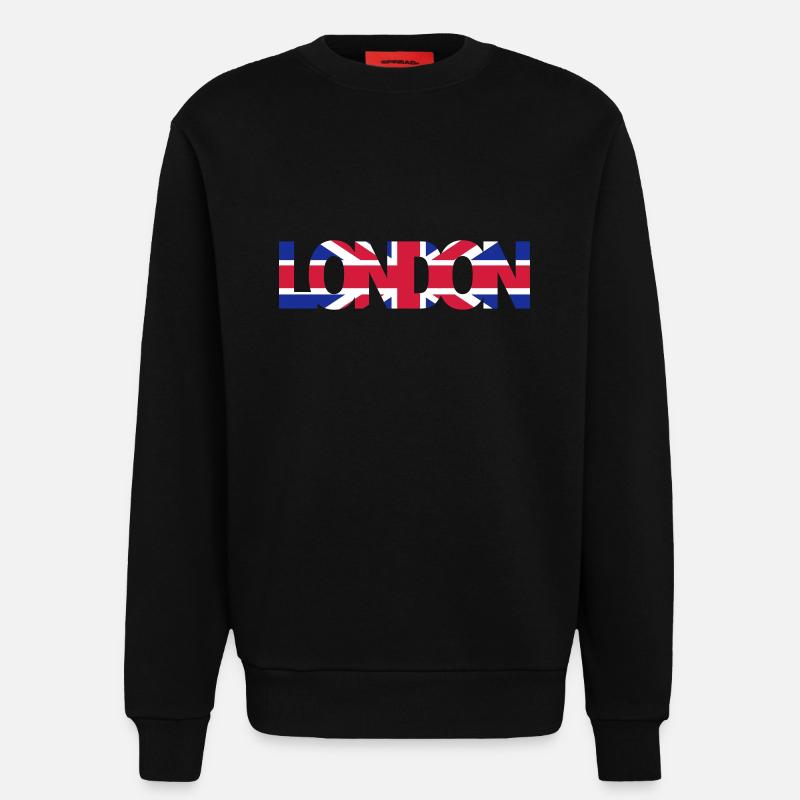 London - Sweatshirt - made by SPREAD  - SOLID BLACK
