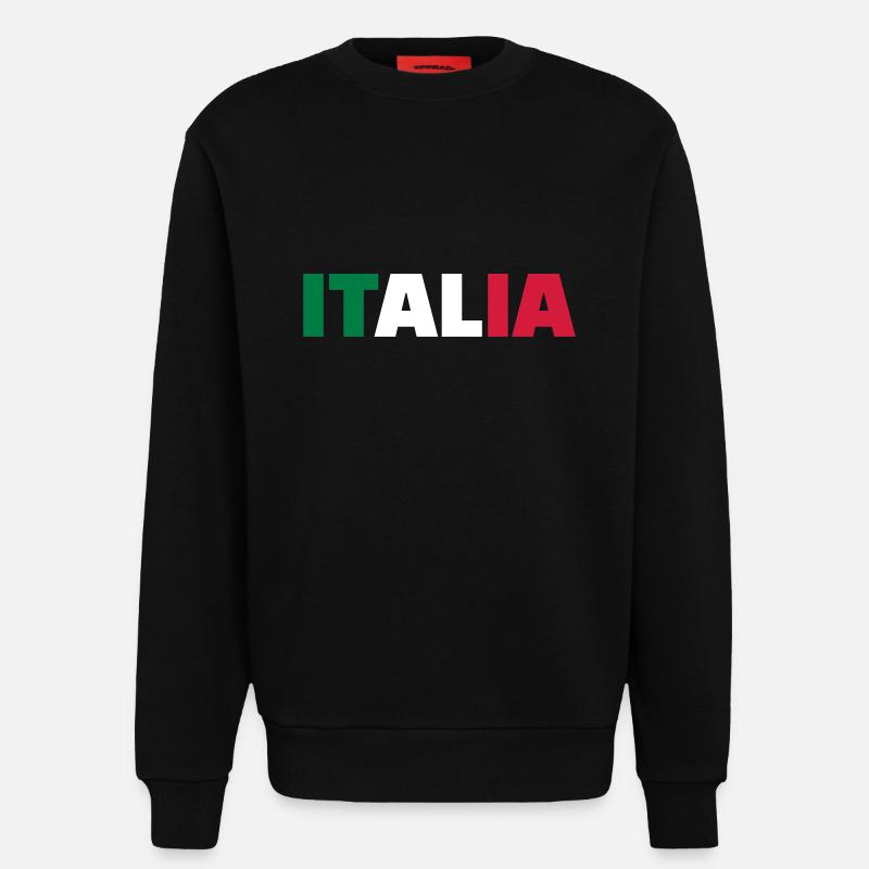 Italien - Sweatshirt - made by SPREAD - SOLID BLACK