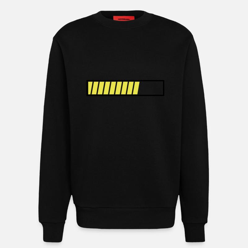 Ladebalken Loading Bar dauer zeit wird geladen Uni - Sweatshirt - made by SPREAD  - SOLID BLACK