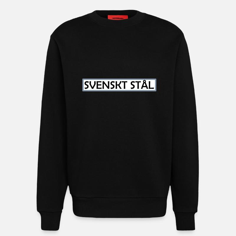 Schwedischer Stahl - Sweatshirt - made by SPREAD  - SOLID BLACK