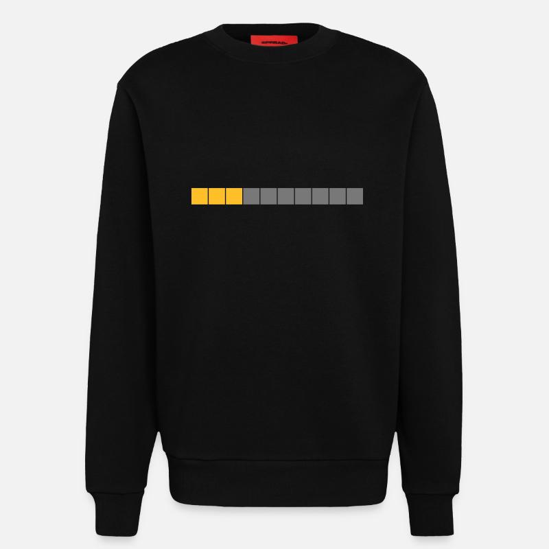 Ladebalken gelb-orange, grau - Sweatshirt - made by SPREAD  - SOLID BLACK