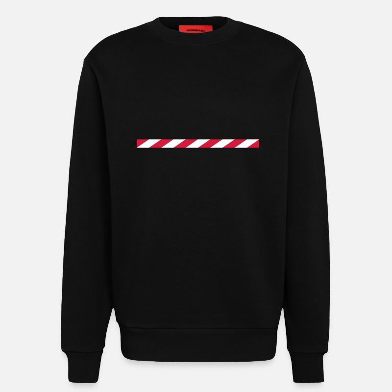 bande de verrouillage - Sweat bio décontracté fabriqué en UE - SOLID BLACK
