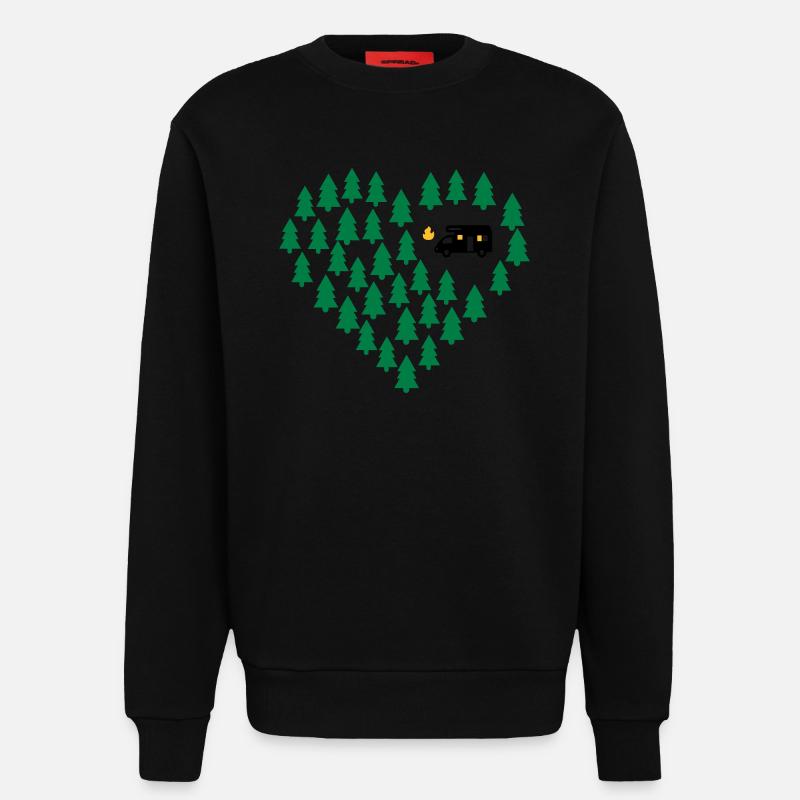 Wohnmobil Camping - Sweatshirt - made by SPREAD  - SOLID BLACK