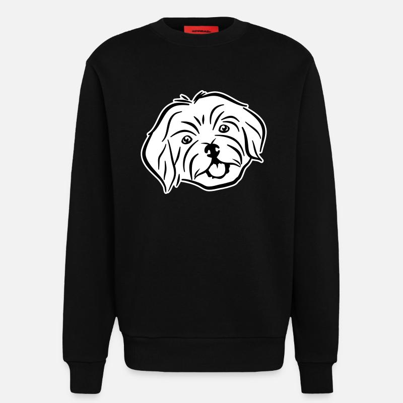 Havanese - Sweat bio décontracté fabriqué en UE - SOLID BLACK