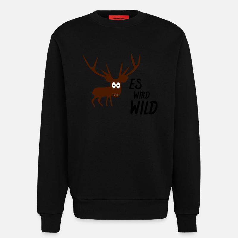 es wird wild - Sweatshirt - made by SPREAD  - SOLID BLACK