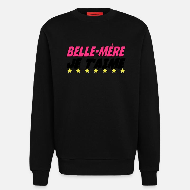 Stiefmutter, ich liebe dich - Sweatshirt - made by SPREAD  - SOLID BLACK