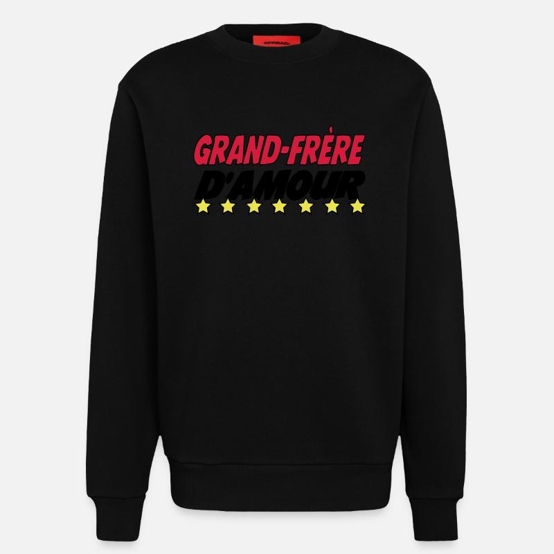 Großer verliebter Bruder - Sweatshirt - made by SPREAD  - SOLID BLACK