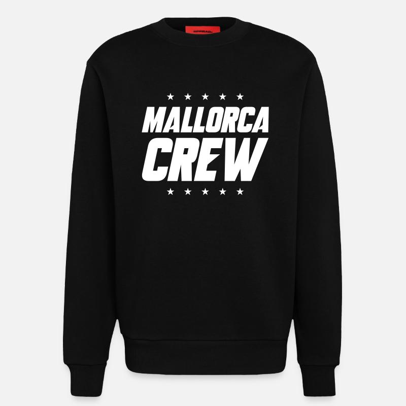 Mallorca Crew - Sweatshirt - made by SPREAD  - SOLID BLACK