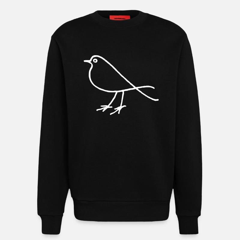 Vogel - Sweatshirt - made by SPREAD  - SOLID BLACK