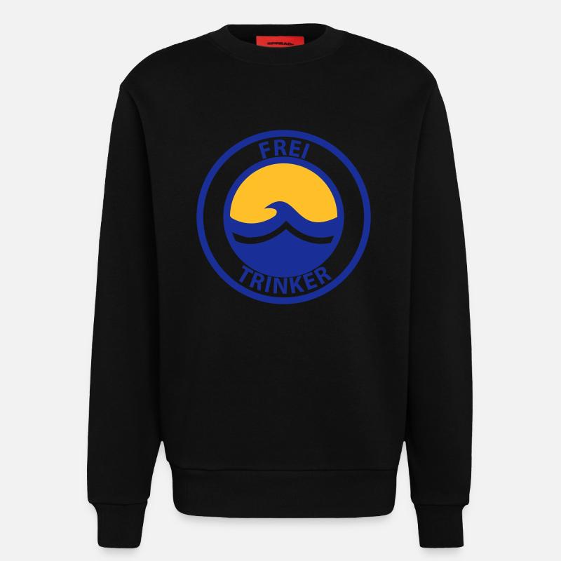 Freitrinker - Sweatshirt - made by SPREAD  - SOLID BLACK