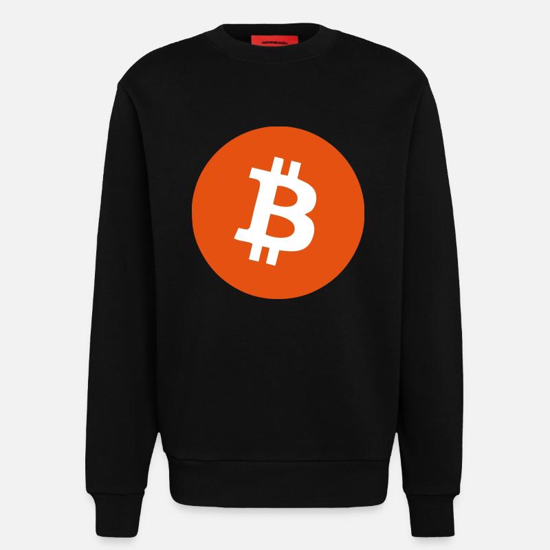 Bitcoin - Sweatshirt - made by SPREAD  - SOLID BLACK