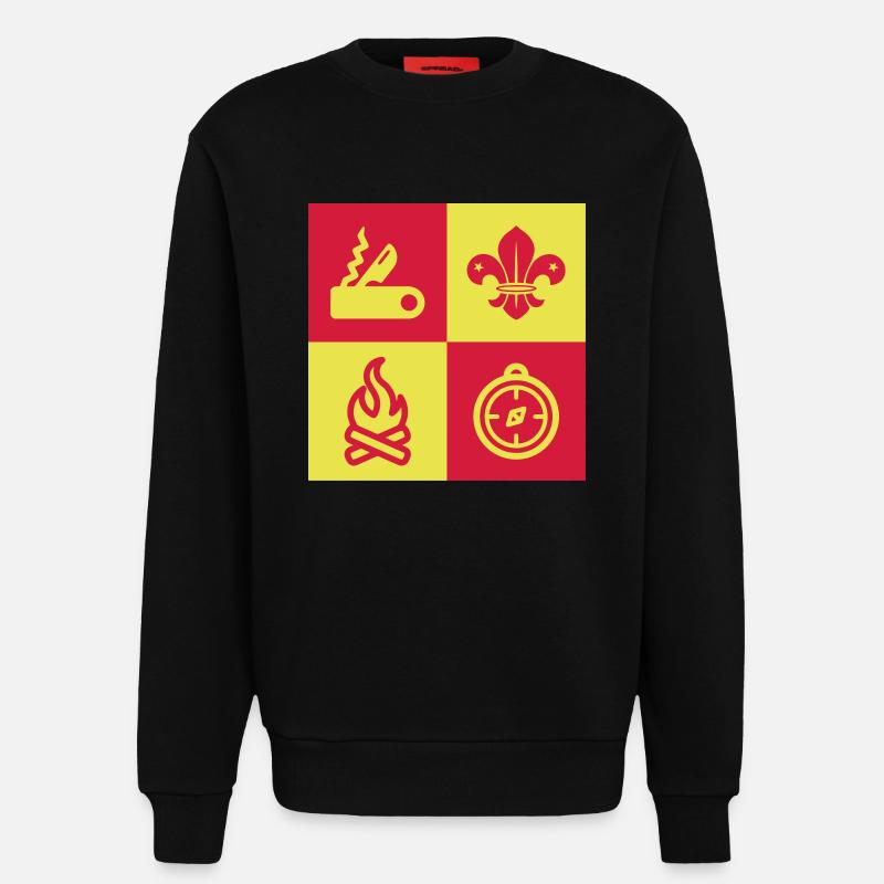 Scout / Scouting / Pfadfinder / Pfadfinderin - Sweatshirt - made by SPREAD - SOLID BLACK