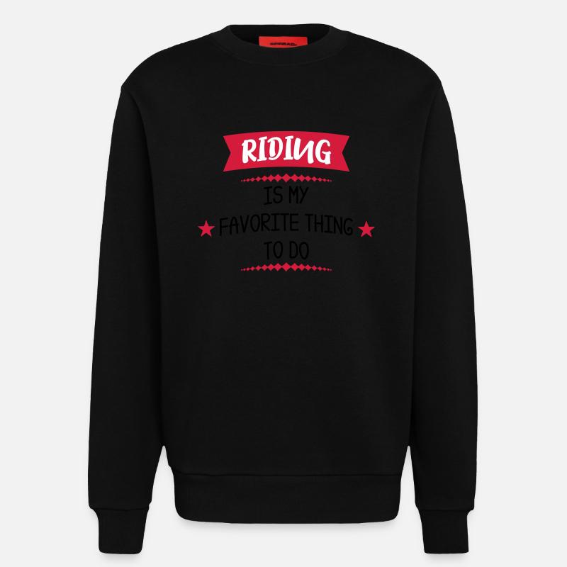Reiten - Sweatshirt - made by SPREAD  - SOLID BLACK