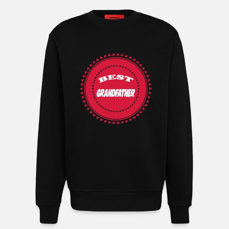 BESTER PAPY OPA OMA - Sweatshirt - made by SPREAD  - SOLID BLACK