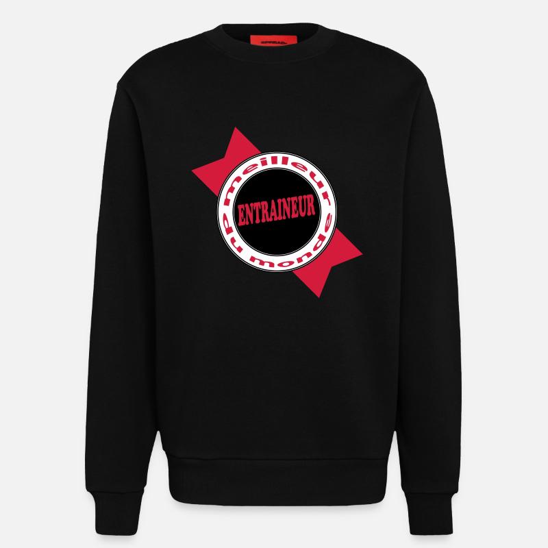Bester COACH - Sweatshirt - made by SPREAD  - SOLID BLACK