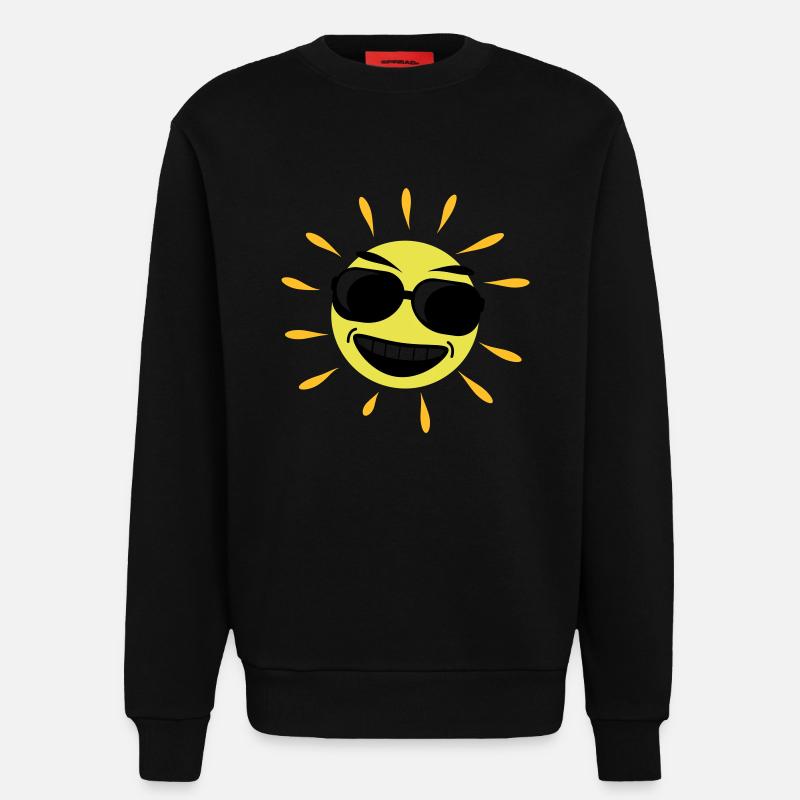 sunshine_cool - Sweatshirt - made by SPREAD  - SOLID BLACK