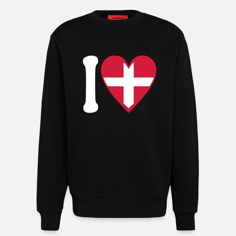 Liebe Savoie 2C - Sweatshirt - made by SPREAD  - SOLID BLACK