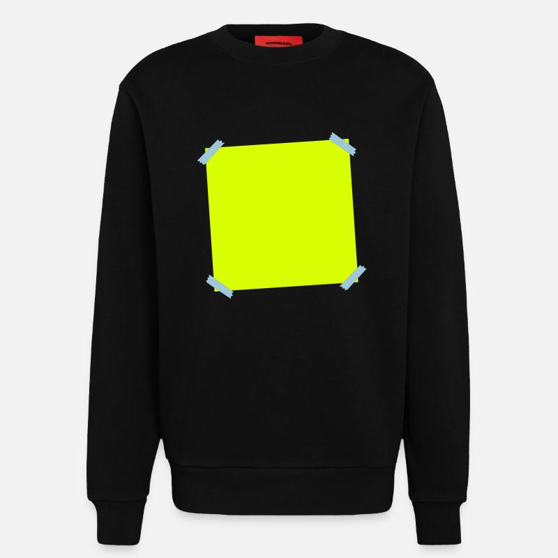 Post it - Sweatshirt - made by SPREAD  - SOLID BLACK