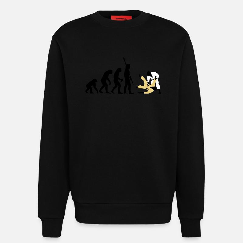 evolution_judo_a_3c - Sweat bio décontracté fabriqué en UE - SOLID BLACK