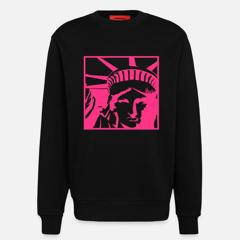 Freiheitsstatue - Sweatshirt - made by SPREAD  - SOLID BLACK