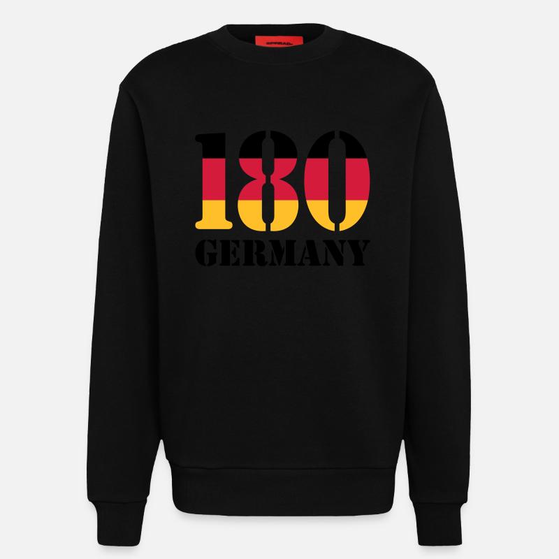 180 Germany - Sweatshirt - made by SPREAD  - SOLID BLACK