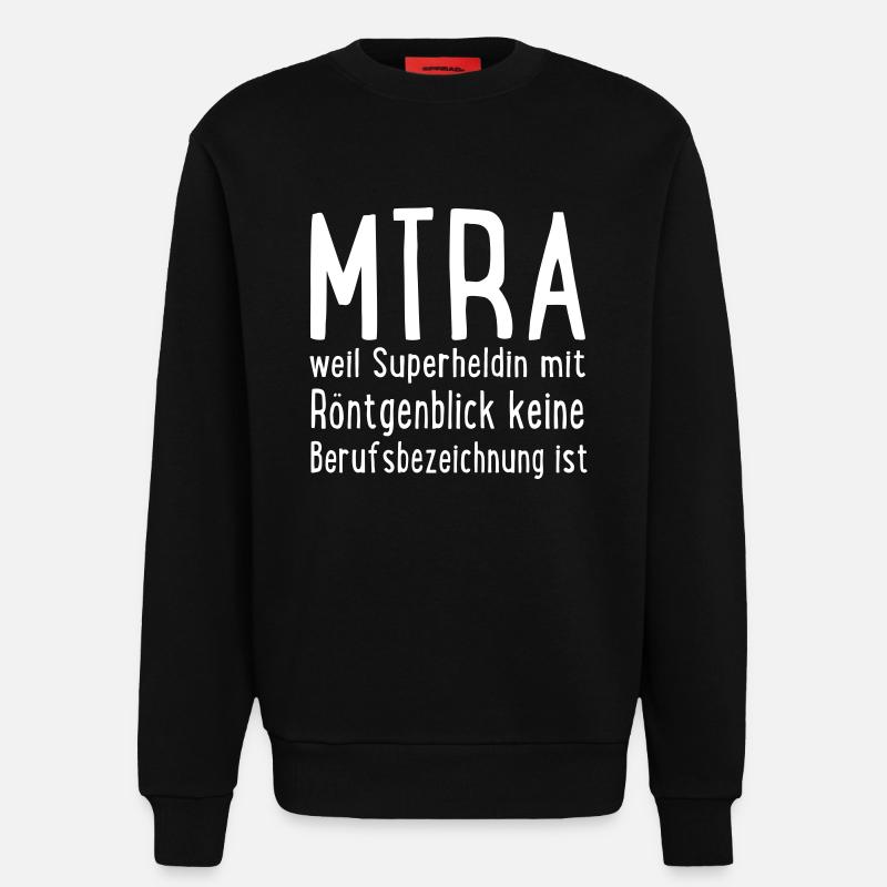 MTRA - Sweatshirt - made by SPREAD  - SOLID BLACK
