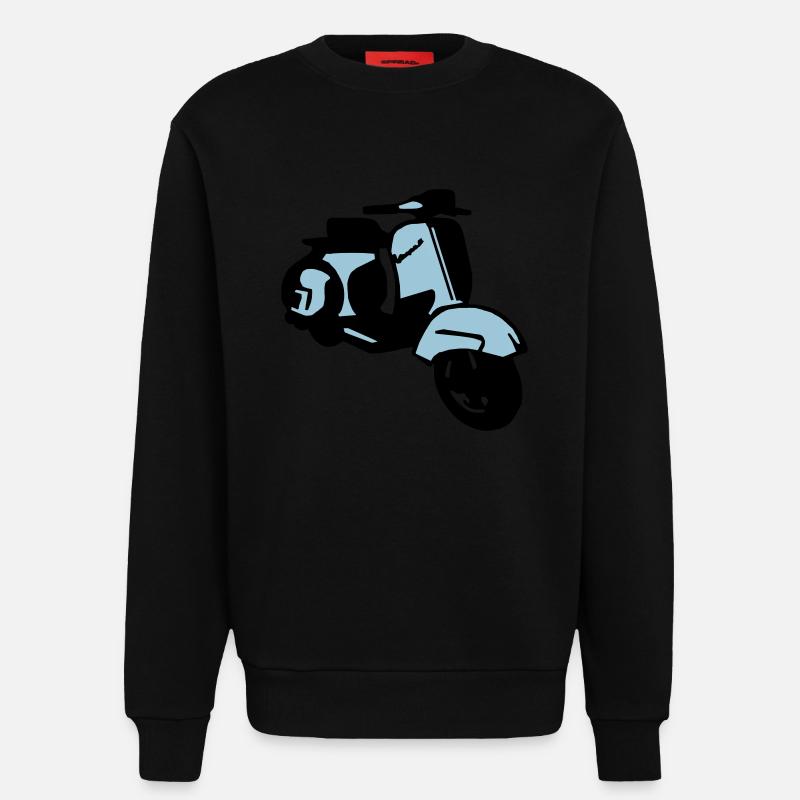 scooter2 - Sweatshirt - made by SPREAD  - SOLID BLACK