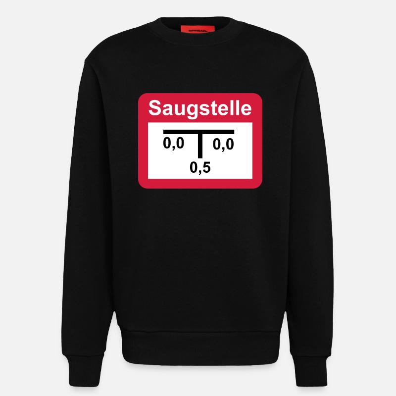 Saugstelle - Sweatshirt - made by SPREAD  - SOLID BLACK