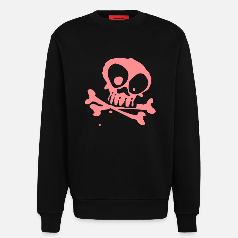 bone - Sweatshirt - made by SPREAD - SOLID BLACK